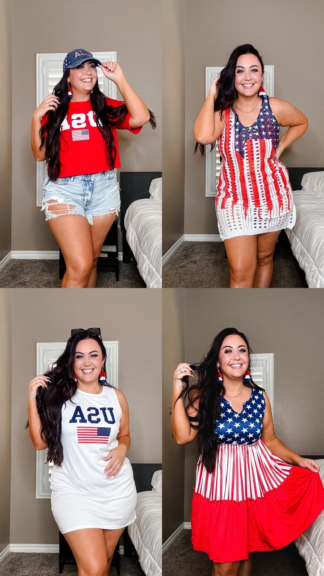 4th of july OOTD 
￼Shirt Large 
dress/ coverups XL
Shorts size 14 curvy 

For reference I am 198lbs and 5’5 in these photos

#LTKgrwm #LTKSeasonal #LTKMidsize