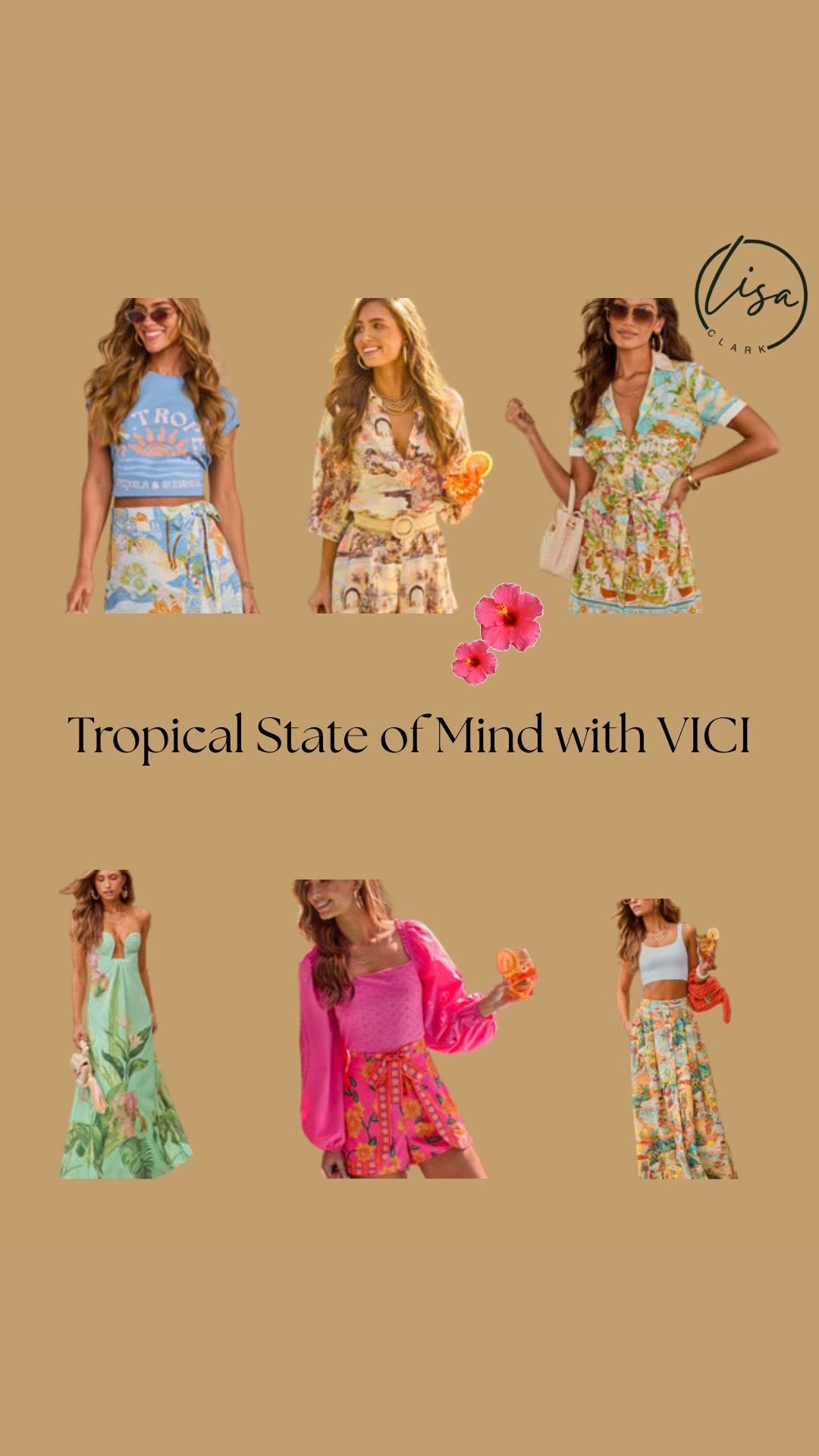 If sunshine were a wardrobe, this would be it. These tropical VICI pieces are giving coastal vacation, poolside brunch, and sunset cocktails all in one scroll. From bold floral minis to breezy maxi dresses and easy two piece sets, every look is lightweight, colorful, and made to turn heads. I love how you can dress these up with wedges and statement earrings or keep it casual with flat sandals and a woven bag. Perfect for spring break, beach trips, summer parties, or just bringing a little island energy to everyday life. Everything is linked so you can shop your favorite look 

 #LTKSeasonal #LTKSaleAlert #LTKTravel