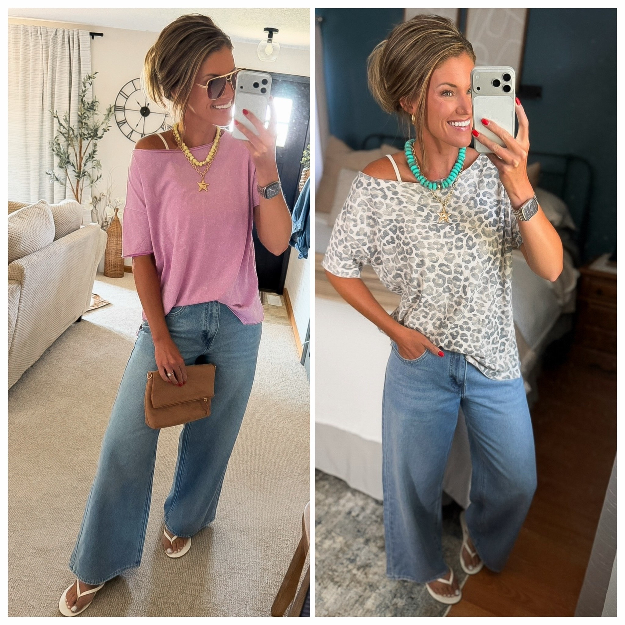 New off shoulder Aerie tees. So soft, vintage worn in feel. Run big, wearing XS. 
@Aerie

#LTKOver40 #LTKSeasonal #LTKootd