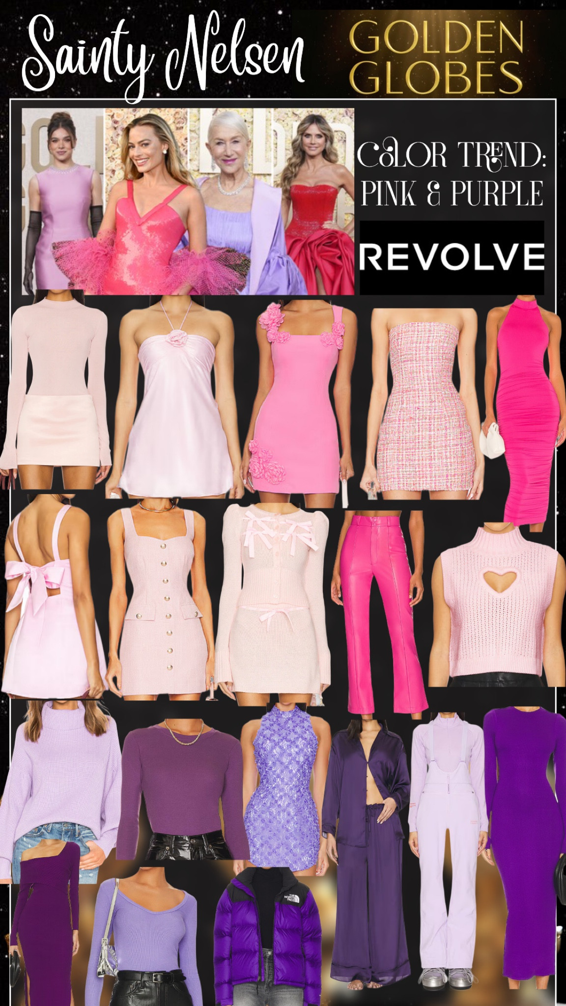 GOLDEN GLOBES 2025!
Color Trend: Pink & Purple

Revolve
✨ Promo Code: TULIP ✨

#dupes #goldenglobes 


#LTKWatchNow #LTKFindsUnder100 #LTKStyleTip
