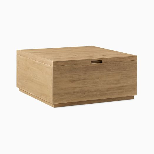 Volume Outdoor Square Storage Coffee Table (36") | West Elm (US)