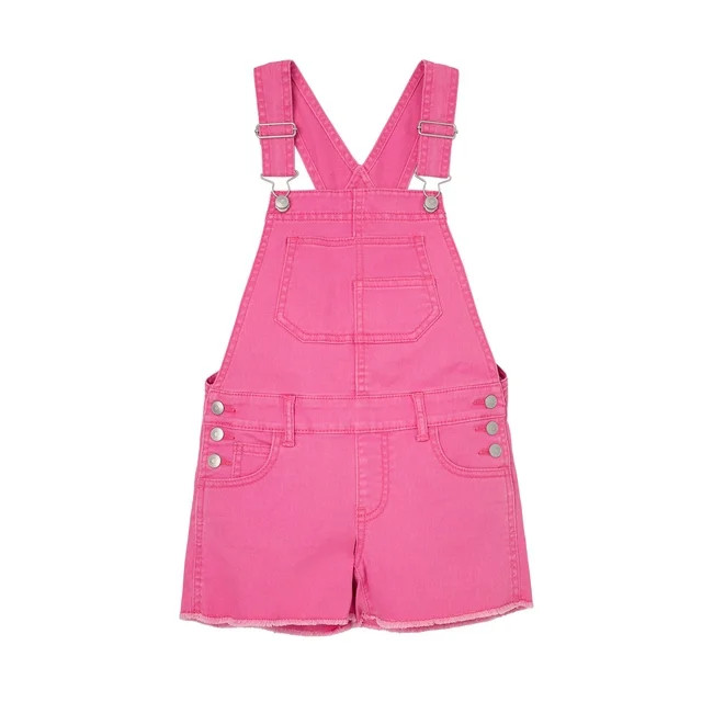Wonder Nation Girls Denim Shortall, Sizes 4-18 | Walmart (US)