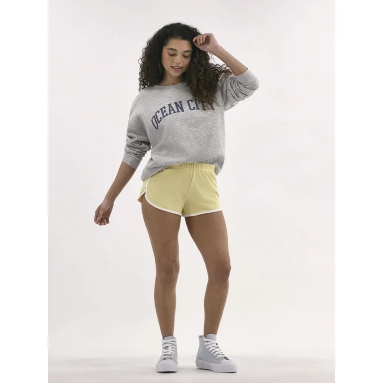 No Boundaries Oversized Graphic Crewneck Sweatshirt, Women's | Walmart (US)