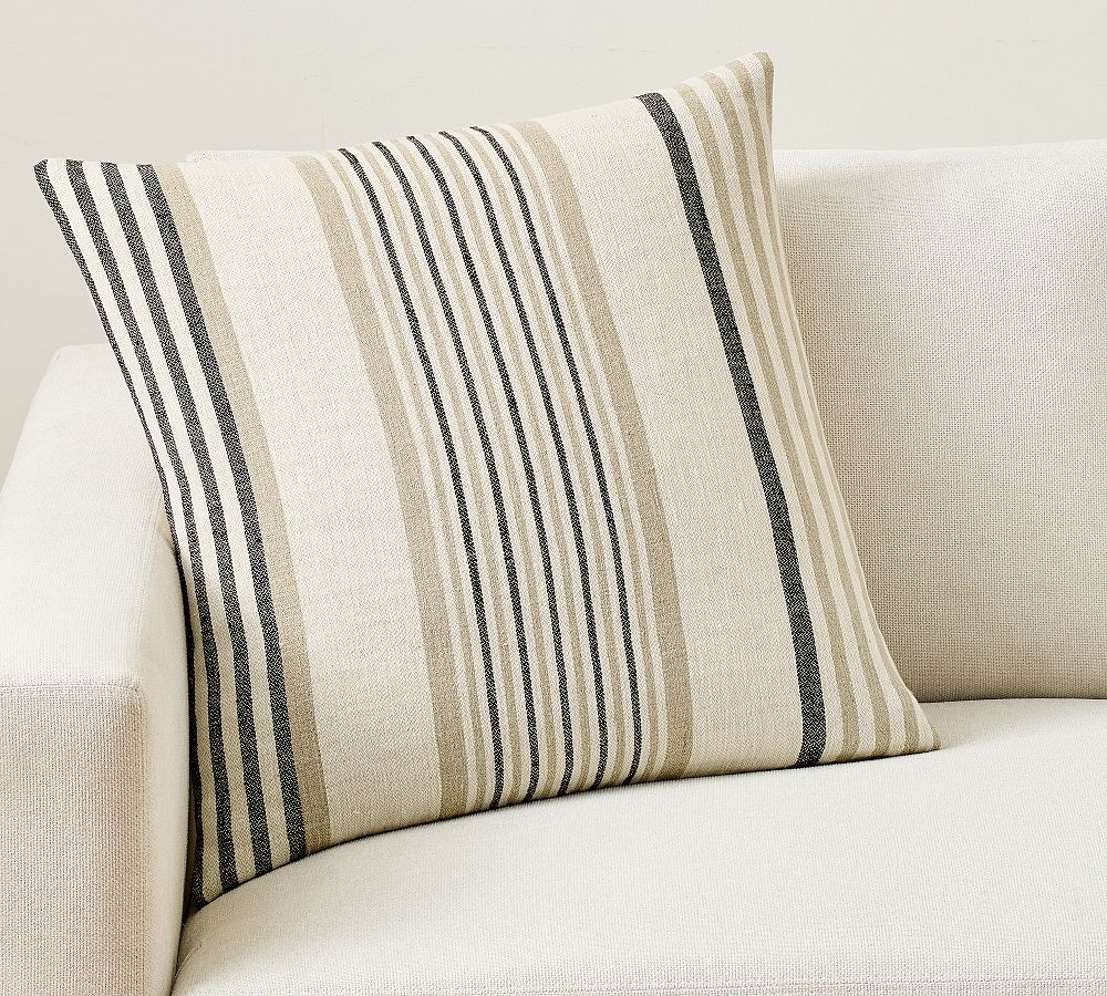 Hayes Striped Pillow | Pottery Barn (US)