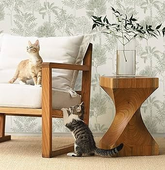 Dimoon 393"x15.5" Forest Contact Paper Tree Peel and Stick Wallpaper Taupe Beige Modern Jungle Th... | Amazon (US)