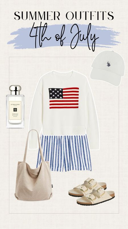 Summer outfit ideas. Fourth of July outfit. Independence Day outfit. Memorial Day outfit. American flag sweater. Boxer shorts. Casual outfit.

#LTKSaleAlert #LTKSeasonal #LTKGiftGuide