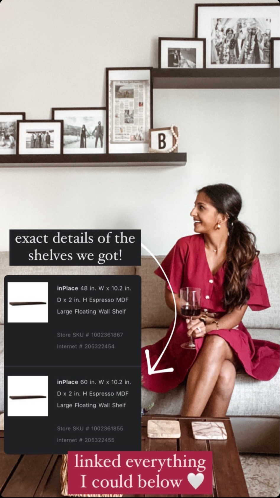 our living room floating shelves! sizing included on the photo 🖤

#floatingshelves #livingroom #shelf #homedecor #homedepot #DIY

#LTKstyletip #LTKfamily #LTKhome