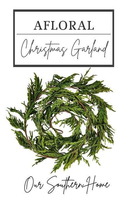 Free shipping for next 2 days when you spend $100! Order this 180” garland now for Christmas! It always sells out fast. I just ordered 3 for our staircase! #christmasinjuly #garland #norfolkpine #afloral 

#LTKhome #LTKSeasonal #LTKFind