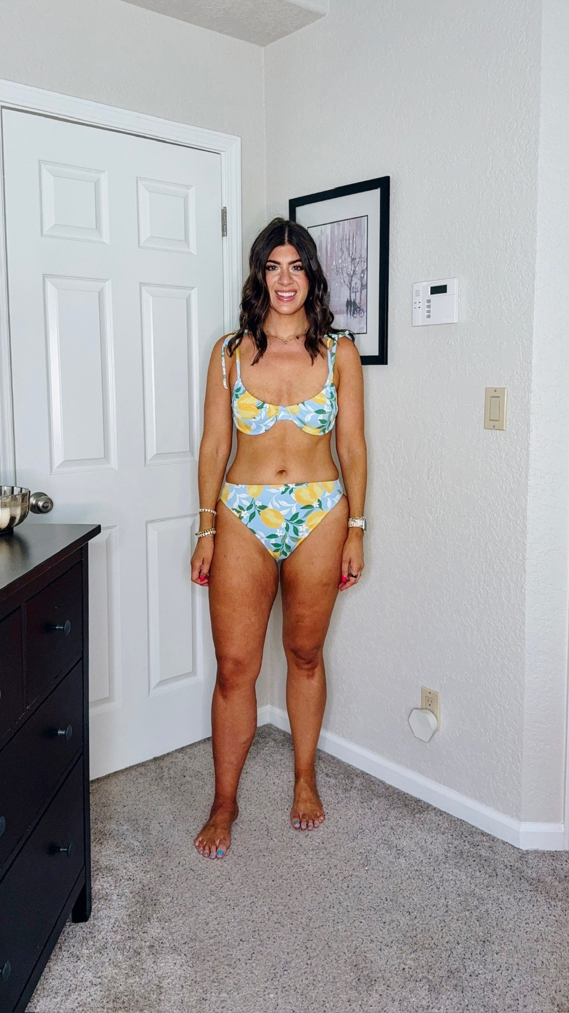 This bikini is so cute, perfect for summer vacation! 

In a medium bikini and large bikini bottom

summer outfit, midsize vacation outfits, resort wear, travel looks, beach vacation style, midsize summer fashion, packing list must-haves, affordable vacation, vacay, swim, travel, one piece, swimsuit cover up, lake day outfit, 

#LTKMidsize #LTKSwim #LTKStyleTip
