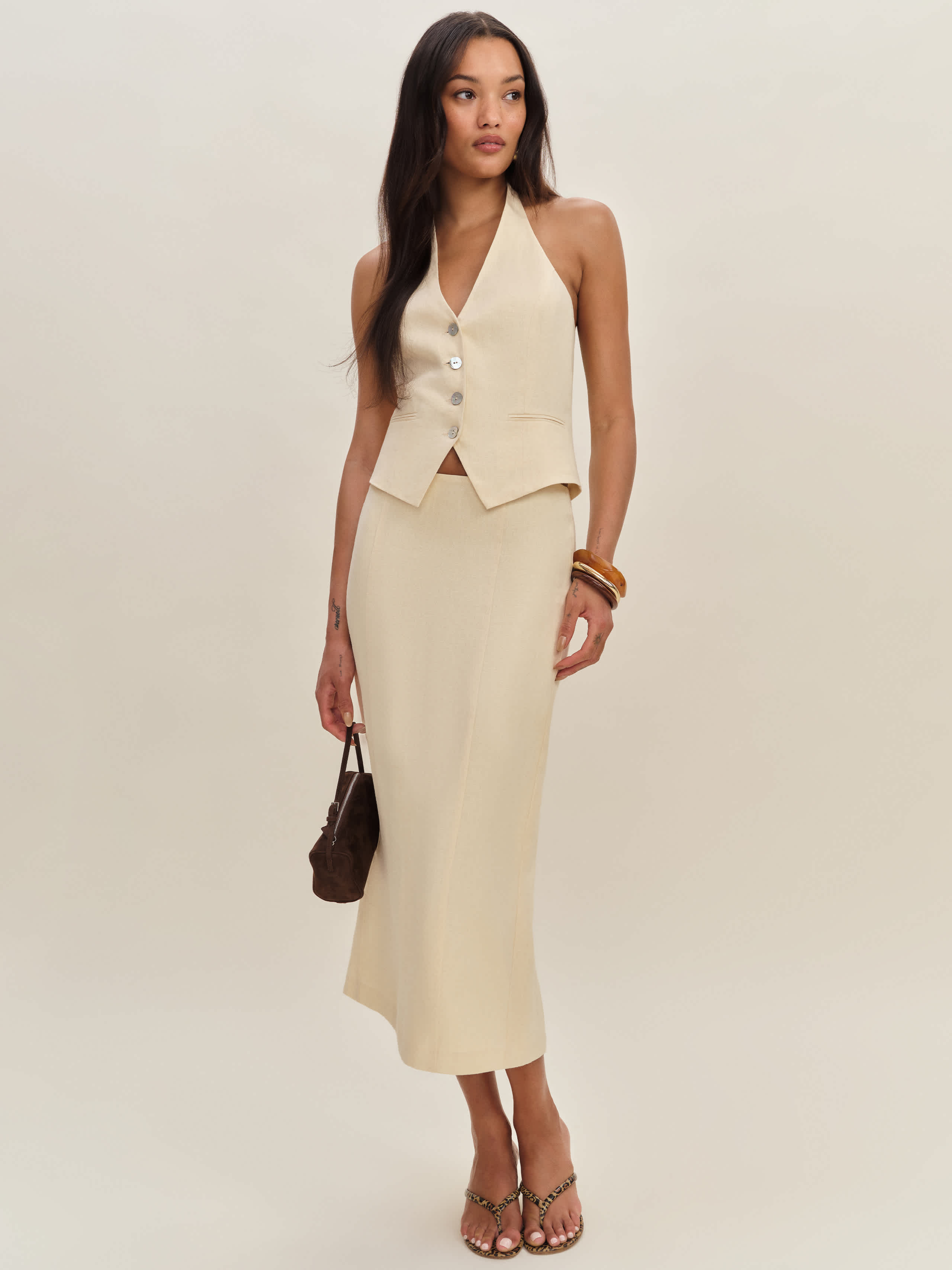 Hazen Linen Two Piece | Reformation (Global)