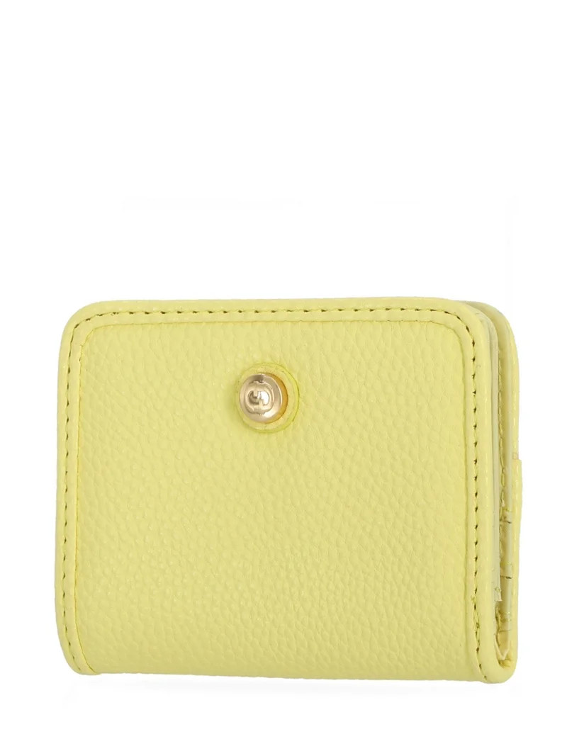 Time and Tru Women's Sharon Two Fold Wallet Vinyl Solid Yellow | Walmart (US)
