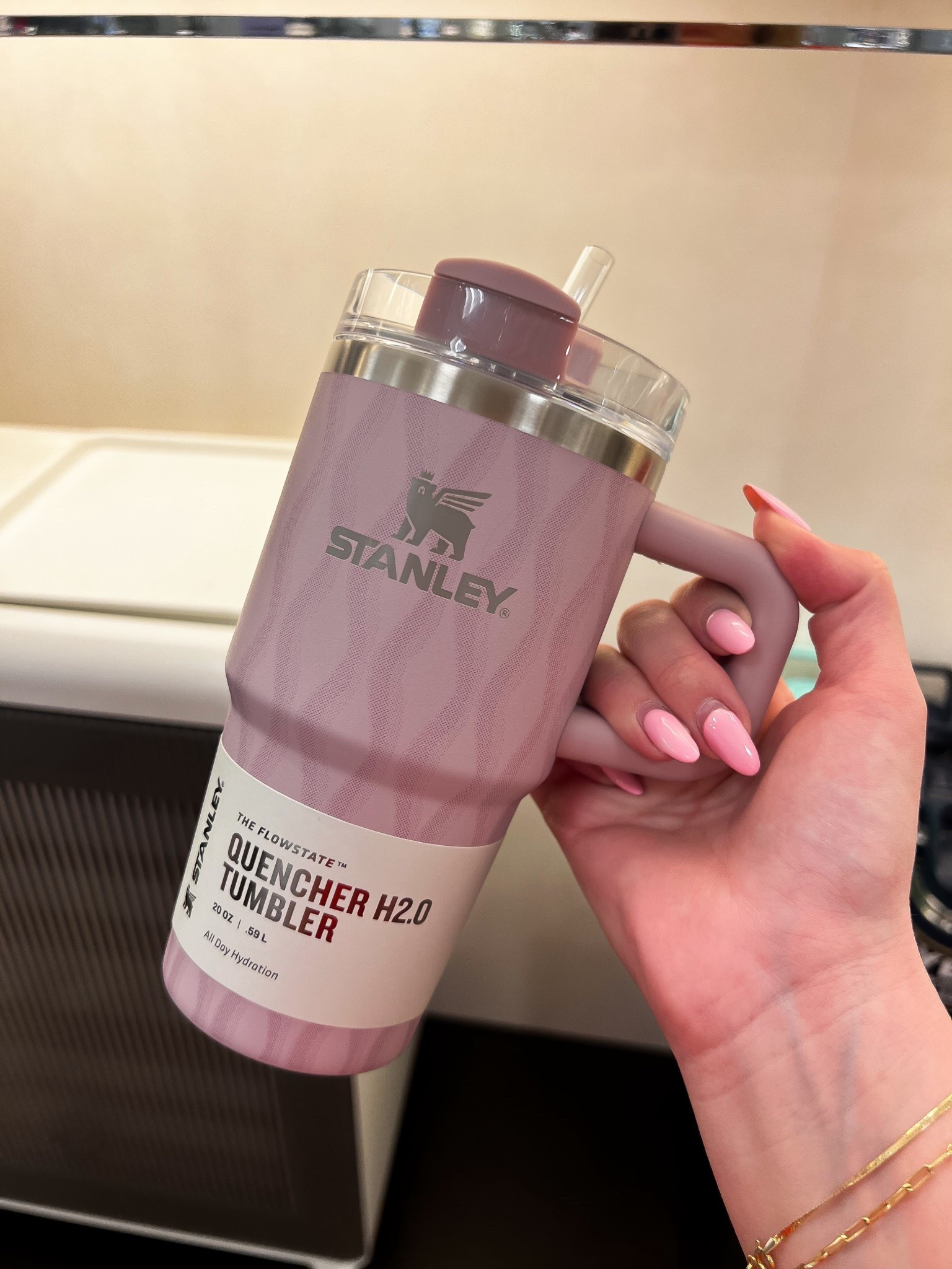 Stanley mini in the prettiest spring color 🌸 perfect for everyday! 

#LTKActive #LTKWorkwear #LTKfitnessgoals