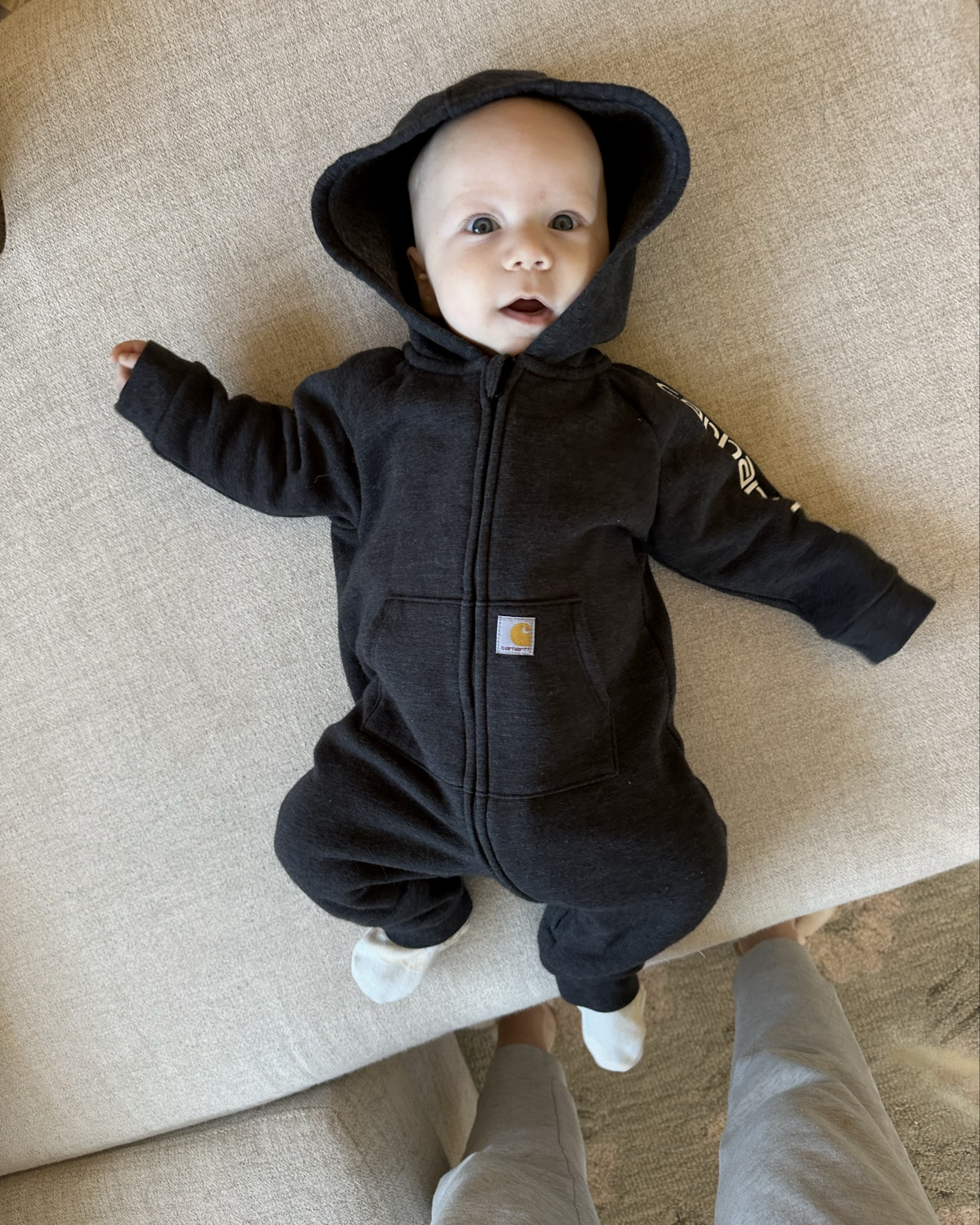 Cute baby hoodie onesie 🧸

#LTKHoliday #LTKmomlife #LTKBaby
