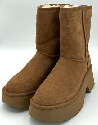 UGG Classic Short New Heights Women's Size 9 Chestnut Platform Boots NIB | eBay | eBay US