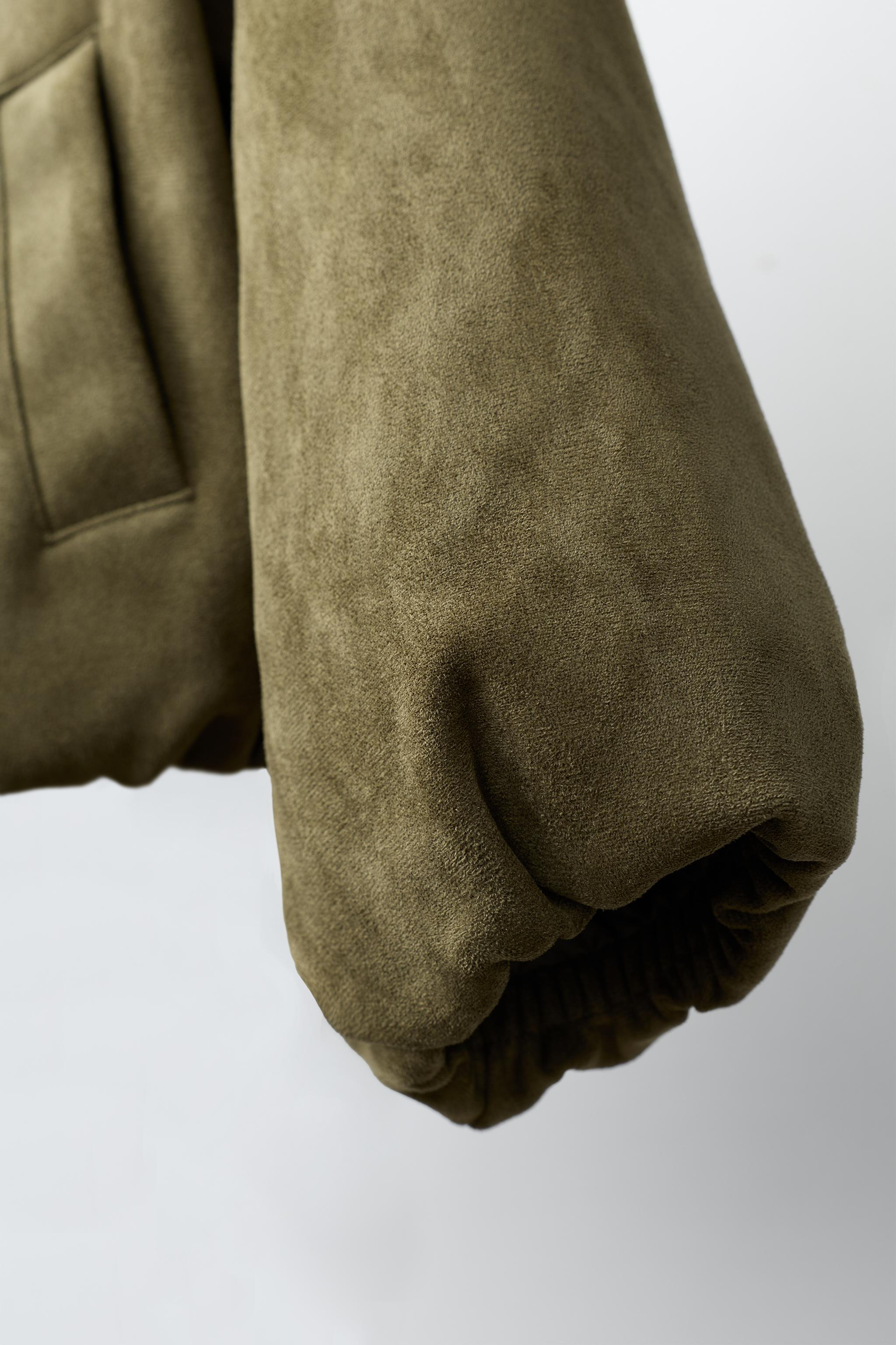 FAUX SUEDE BOMBER JACKET | Zara US