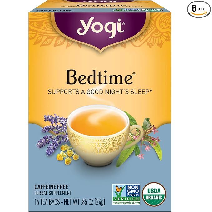Yogi Tea - Bedtime (6 Pack) - Supports a Good Night’s Sleep - 96 Tea Bags | Amazon (US)