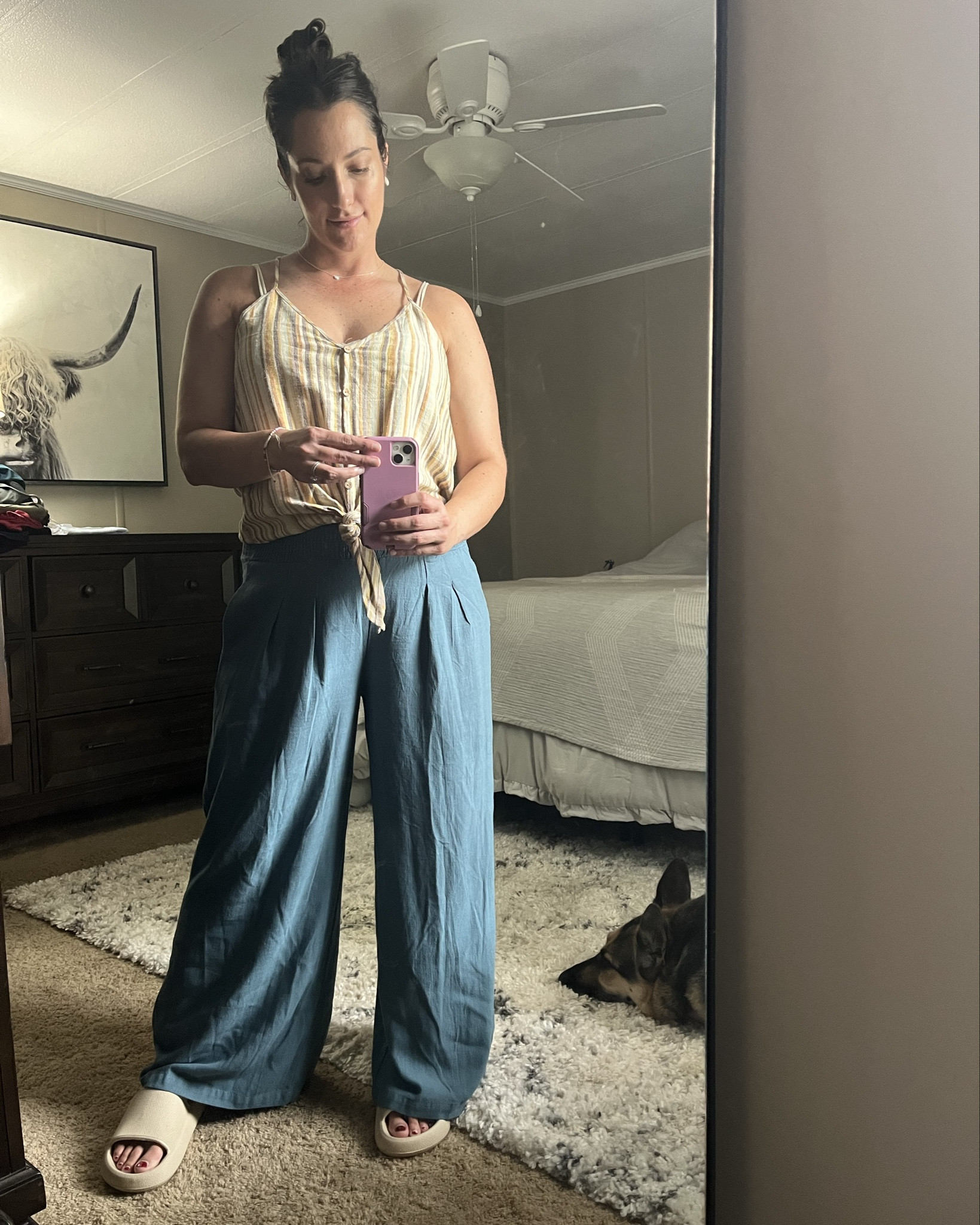 The coziest and stretchiest wide leg linen pant!! High-waisted, front pockets, comfy material.

#LTKBump