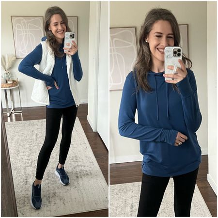 One of the best Walmart tops! Soft and long enough for leggings. In a small. Leggings sized up to a medium
Sneakers go down half size
Vest tts in a small


#LTKfit #LTKstyletip #LTKunder50