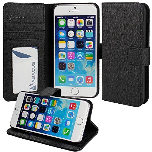 iPhone 6 Case, Abacus24-7 iPhone 6 Wallet Case [Book Fold] Leather iPhone 6 Cover [Flip Cover] with  | Amazon (US)