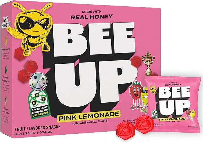 BEEUP Honey Fruit Snacks – With a Teaspoon of Honey in Every Pouch – Dye Free, No Corn Syrup ... | Amazon (US)