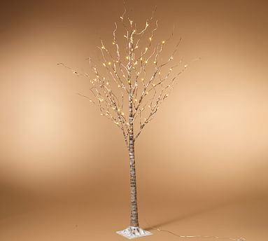 Light Up LED Wrapped Birch Tree | Pottery Barn (US)