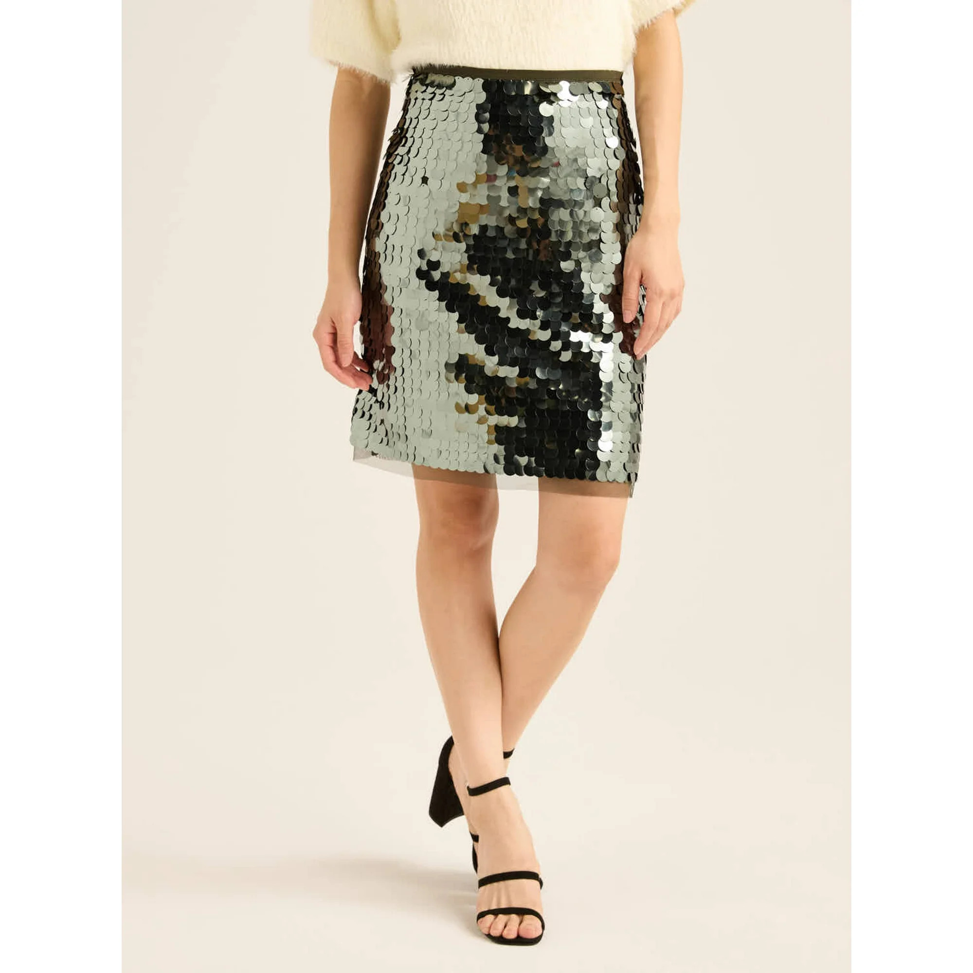 Scoop Women's Paillette Sequin Mini Skirt, Sizes XS-XXL | Walmart (US)