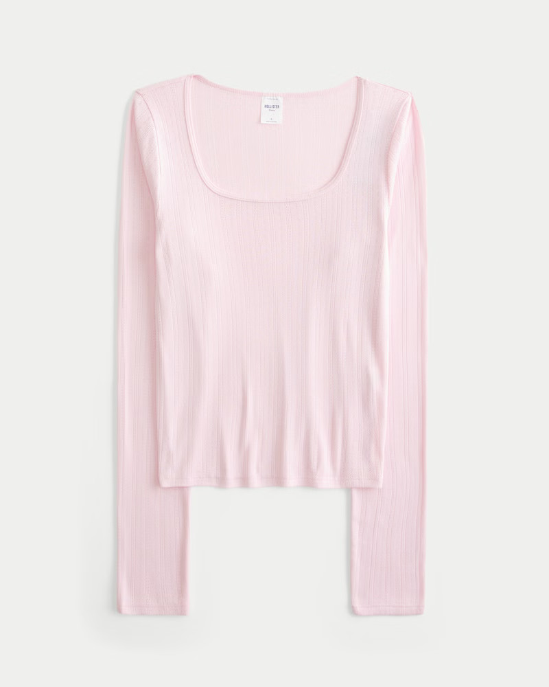 Pointelle Pajama Top | Hollister (US)