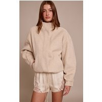 Cream Satin Lace Drawstring Shorts | PrettyLittleThing UK