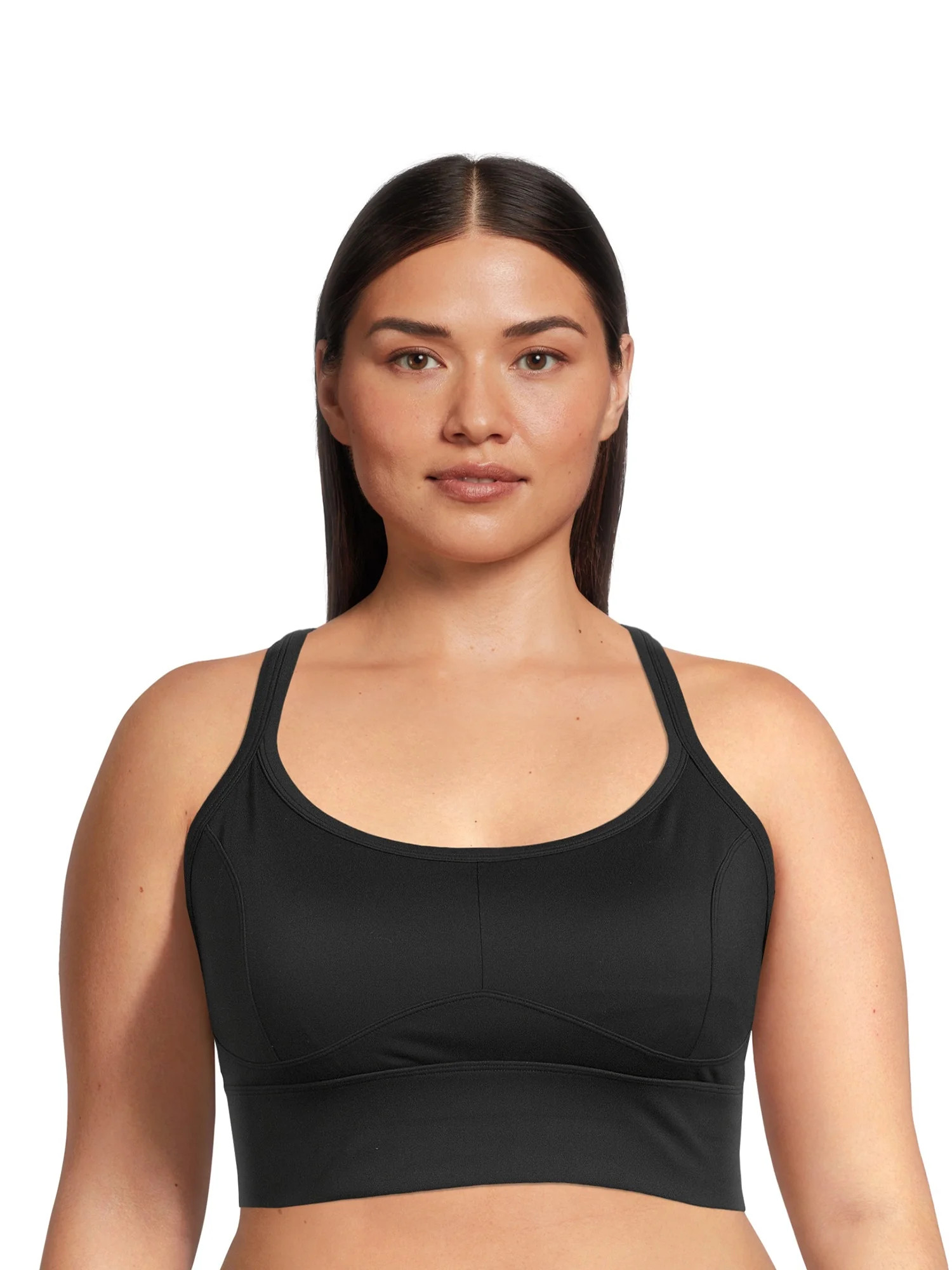 Avia Women's Plus Size Low Impact Corset Seamed Sports Bra | Walmart (US)