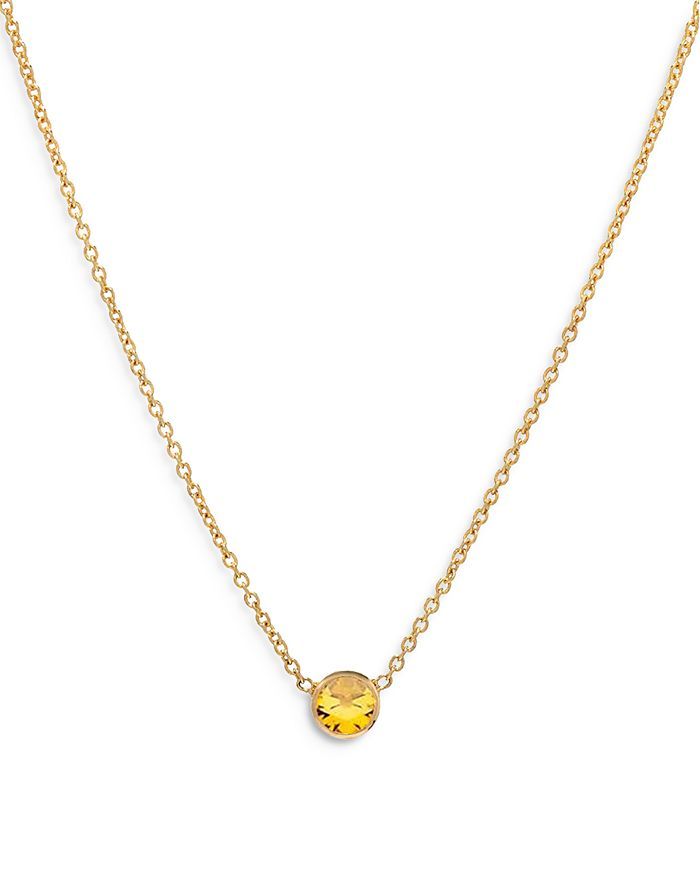 14k Gold Birthstone Bezel Necklace, 16-18" | Bloomingdale's (US)