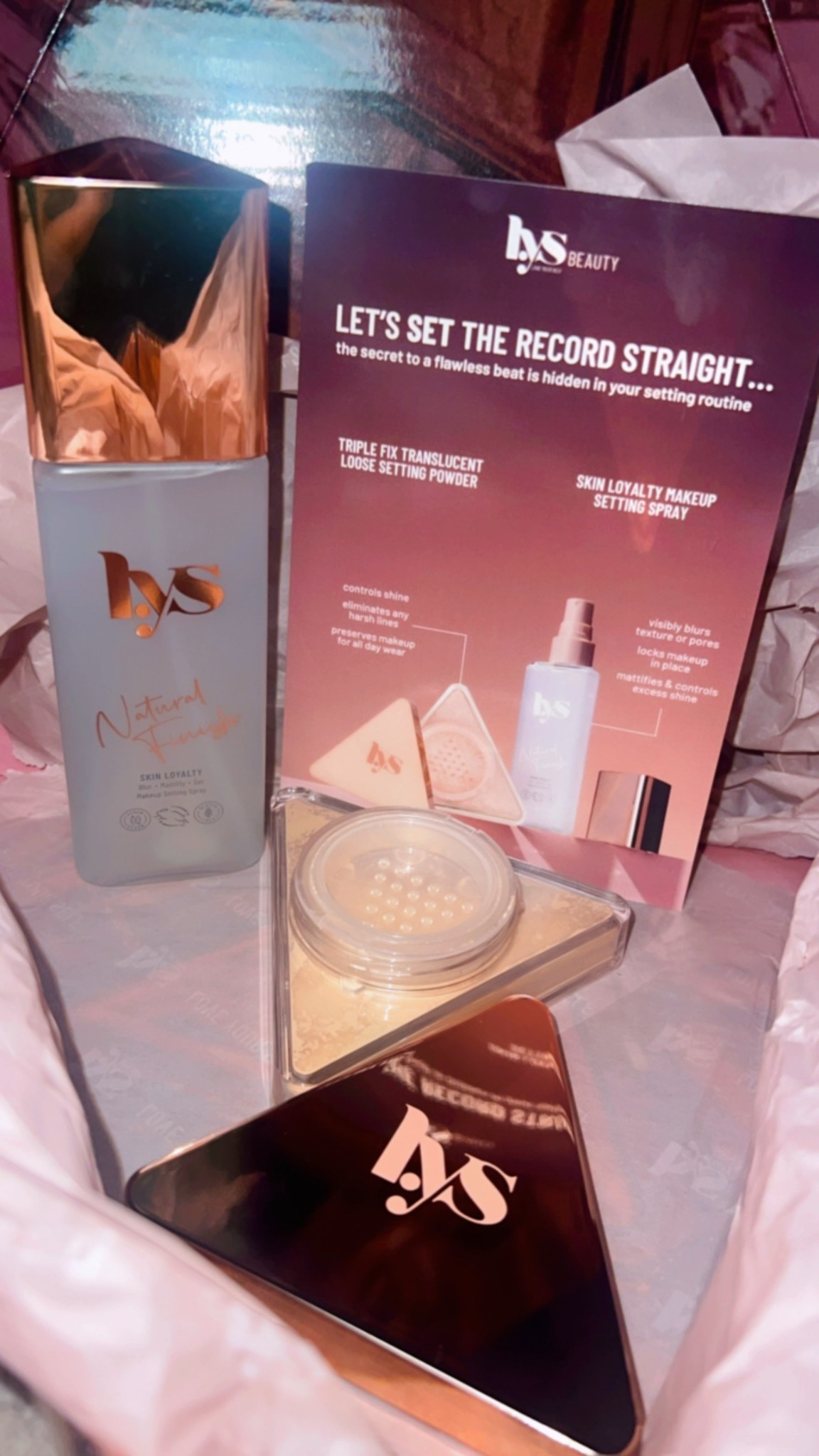 LYS new powder & setting spray! This clean duo is the perfect setting set to make your look last all day🩷 

#LTKBeauty #LTKgrwm #LTKselfcare