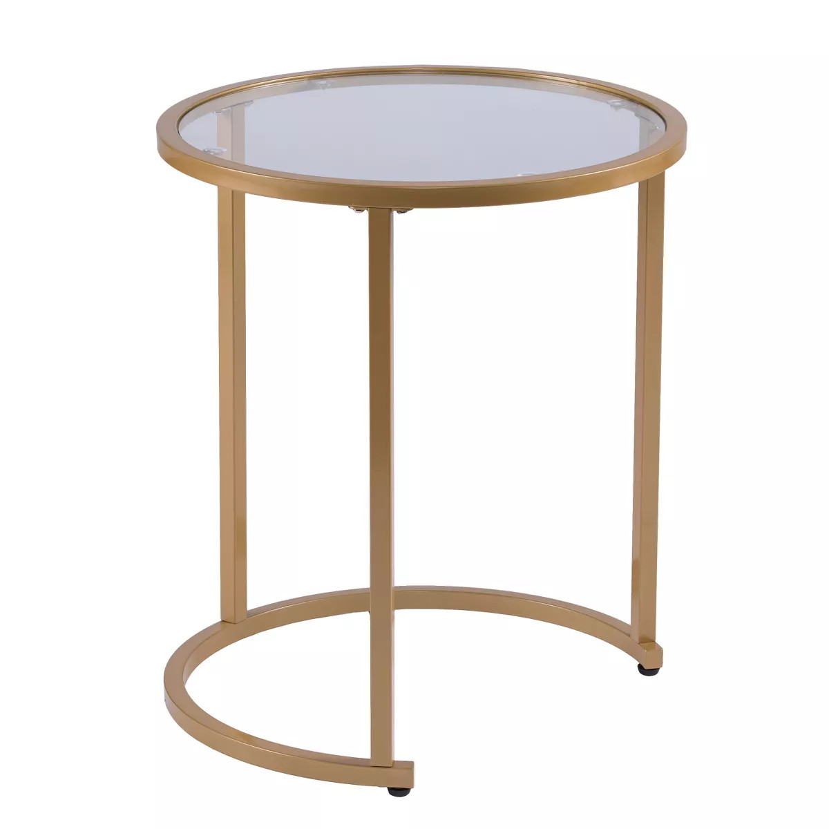Set of 2 Emma Glam Nesting Side Table Gold - Aiden Lane | Target