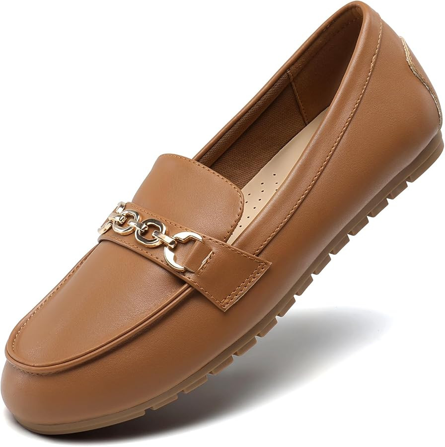 DREAM PAIRS Loafers for Women Casual Slip On Flat | Amazon (US)