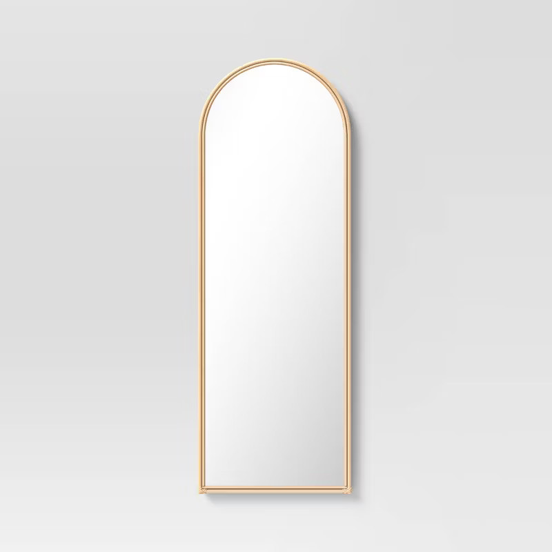 20" x 57" Natural Rattan Mirror with Wrapping - Threshold™ | Target