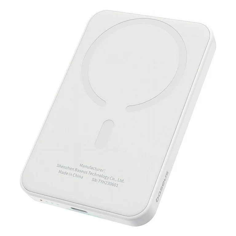 Baseus Wireless Portable Charger Magnetic Power Bank 5000mAh MagSafe Charger, White - Walmart.com | Walmart (US)