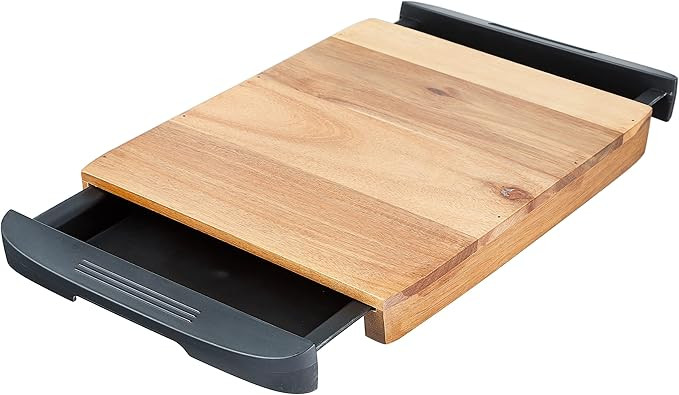 Glad Acacia Wood Cutting Board with Slide Out Trays | Catches Food and Waste | Solid Wooden Butch... | Amazon (US)