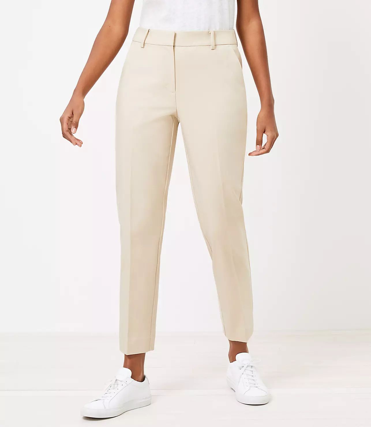 Curvy Perfect Straight Pants in Stretch Double Weave | LOFT