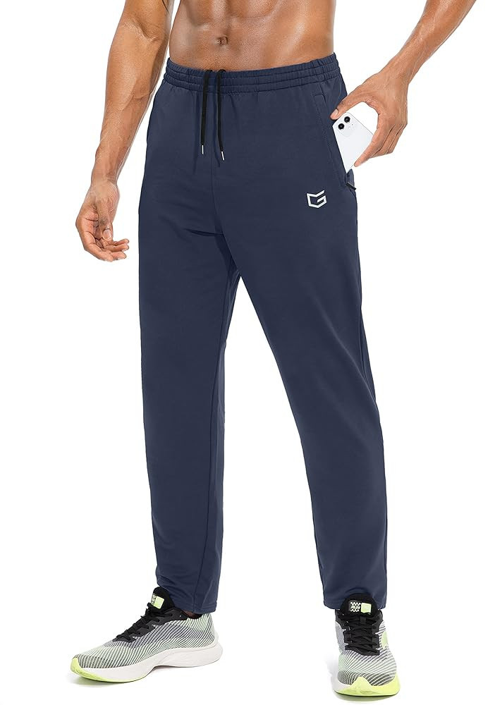 G Gradual Men's Sweatpants with Zipper Pockets Tapered Track Athletic Pants for Men Running, Exer... | Amazon (US)