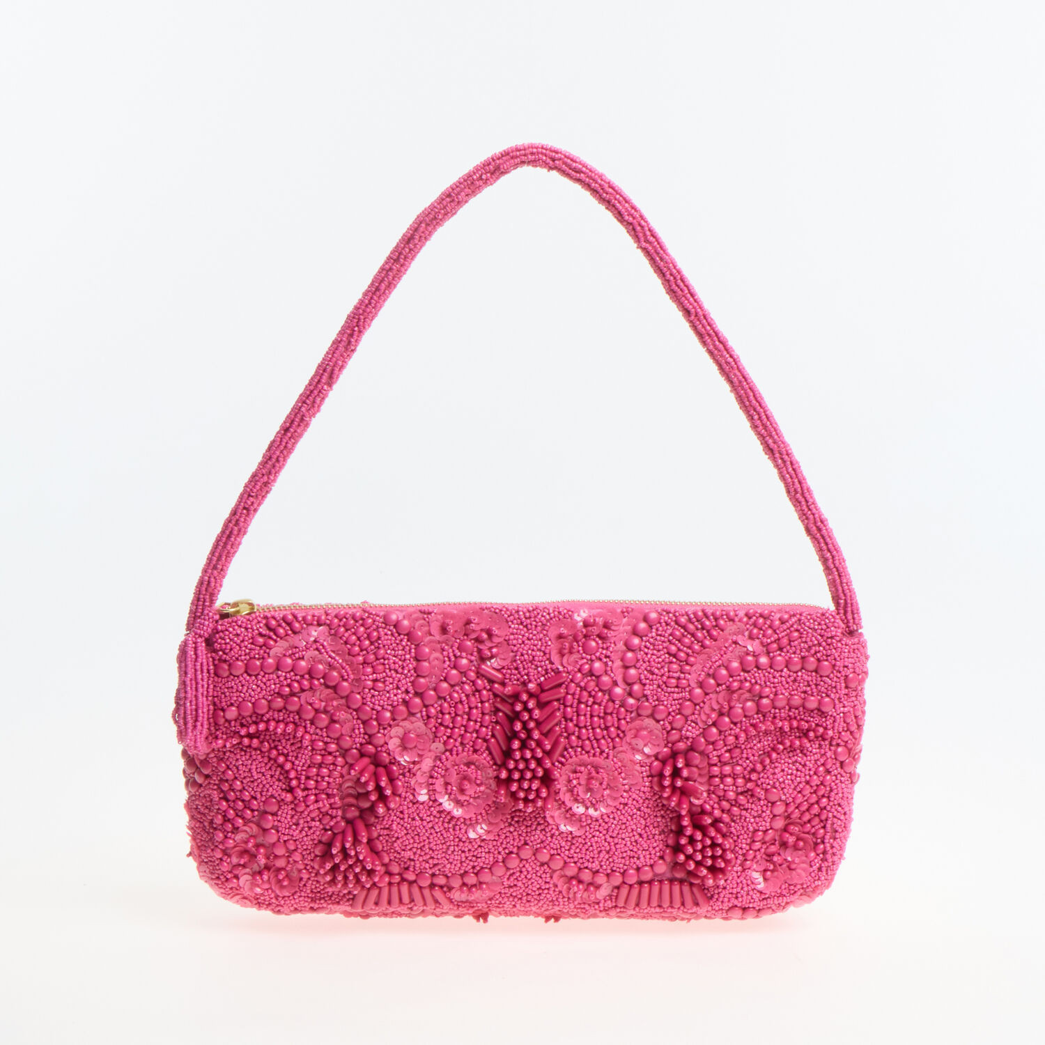 Pink Beaded Shoulder Bag | TK Maxx