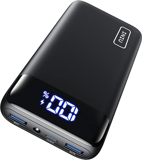 INIU Portable Charger, 22.5W PD3.0 QC4.0 Fast Charging LED Display 20000mAh Power Bank, 3 Outputs... | Amazon (US)