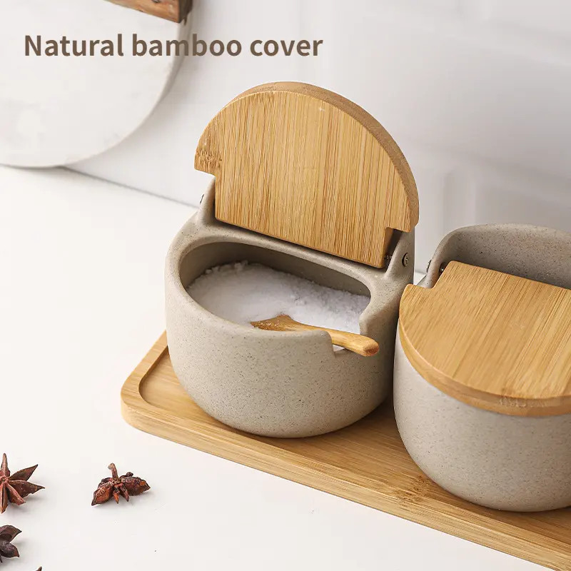 Japanese Ceramic Bamboo And Wood Lid Seasoning Jar Seasoning - Temu | Temu Affiliate Program