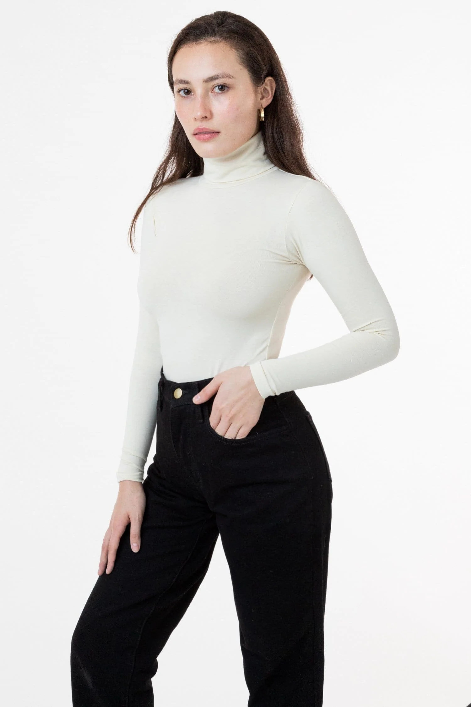 8306GD - Cotton Spandex Garment Dye Turtleneck | Los Angeles Apparel