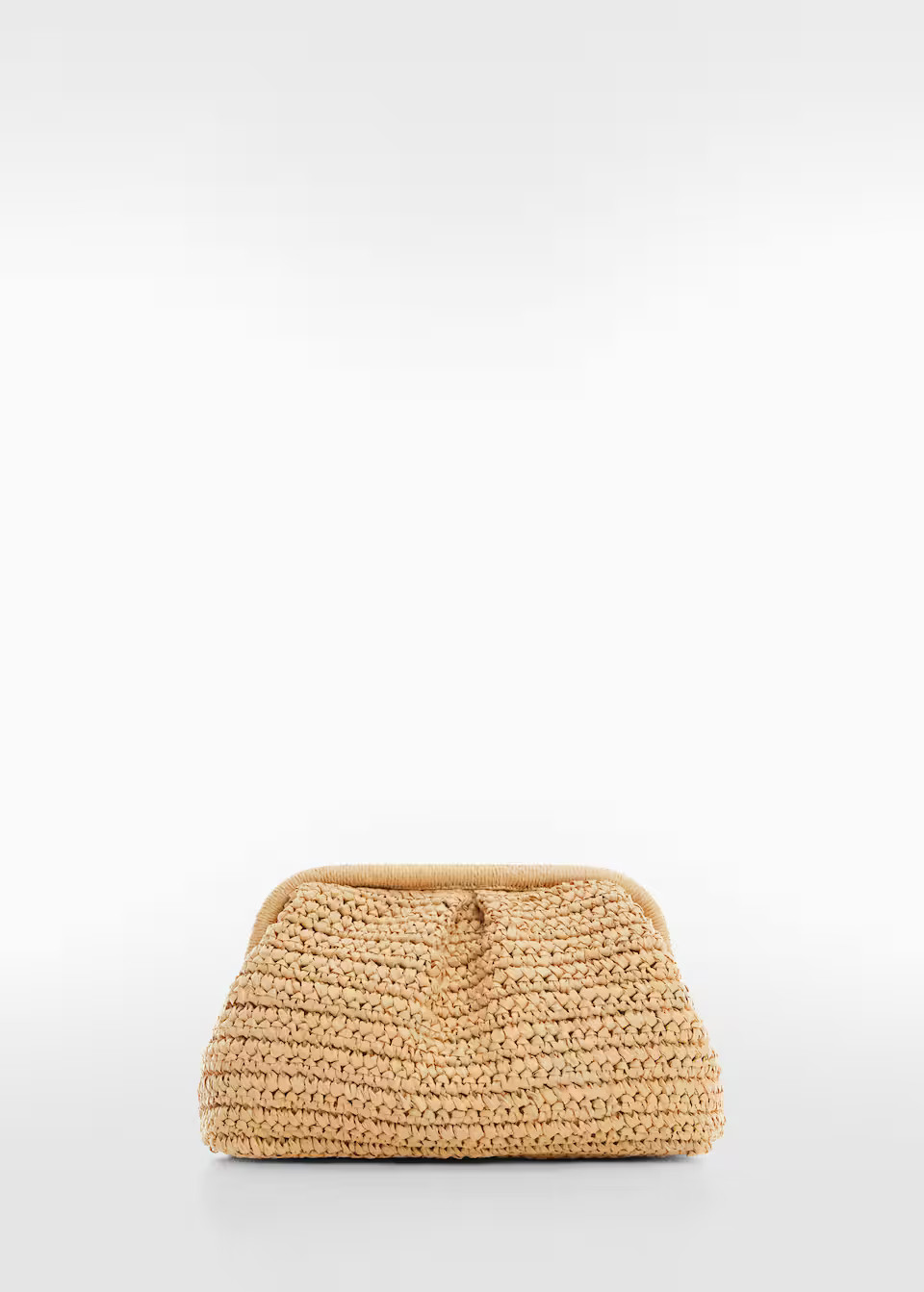 Rattan clutch bag -  Women | Mango USA | MANGO (US)