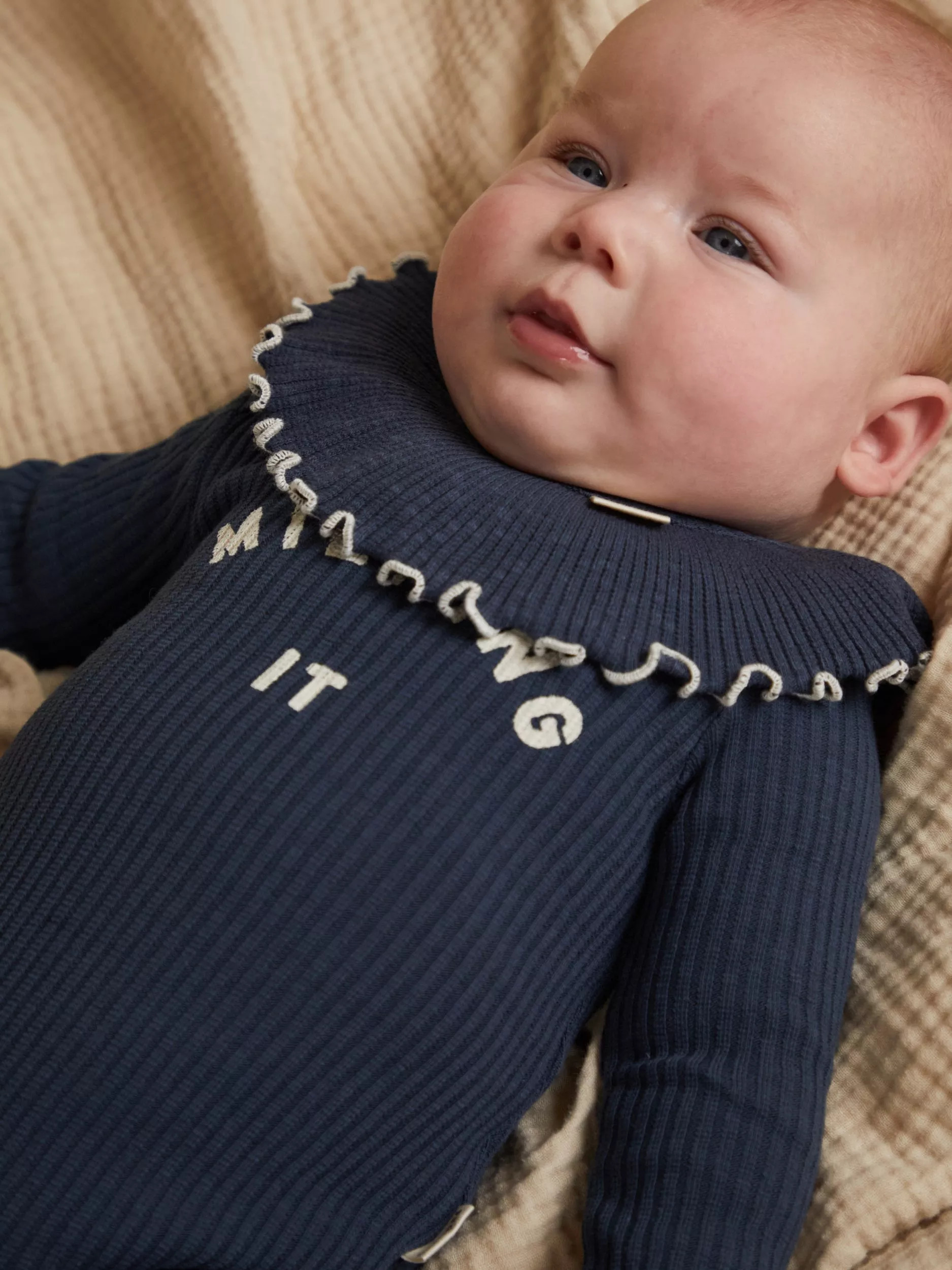 Claude & Co Baby Organic Cotton Milking It Onesie | John Lewis (UK)