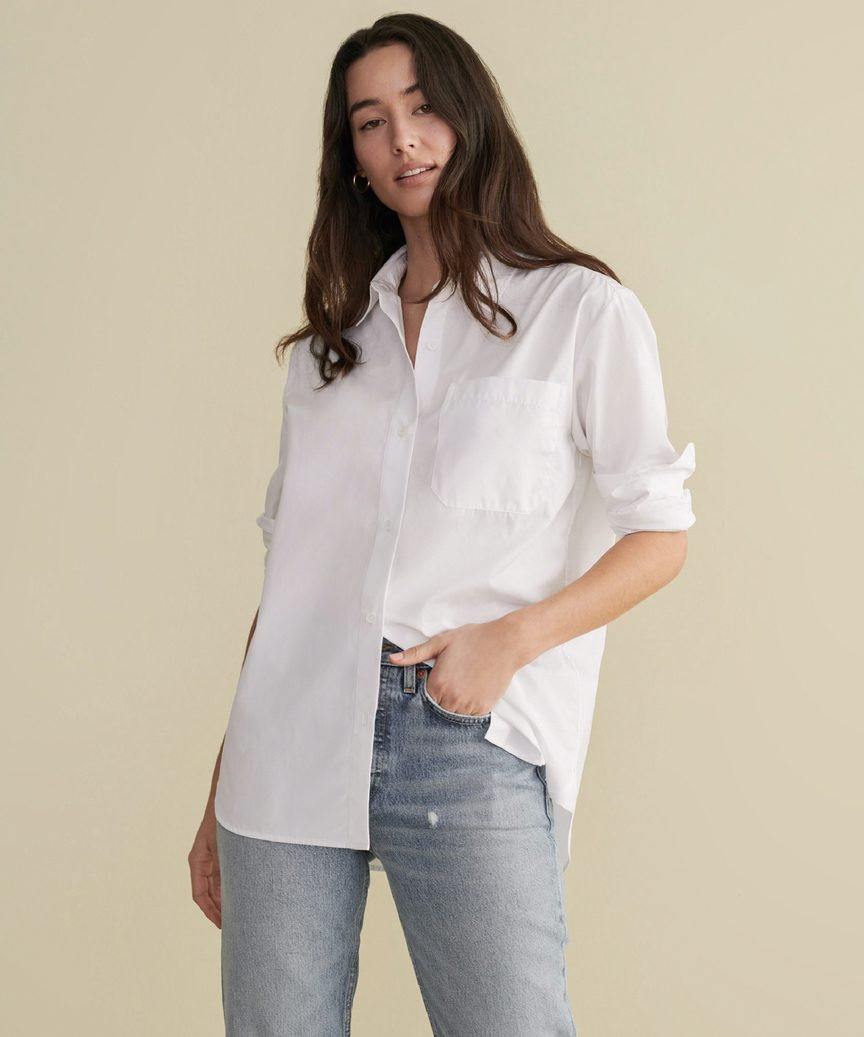 Boyfriend Shirt - White | Jenni Kayne | Jenni Kayne