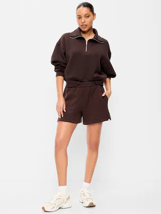 High-Waisted Bounce Fleece Shorts -- 5-inch inseam | Old Navy (US)