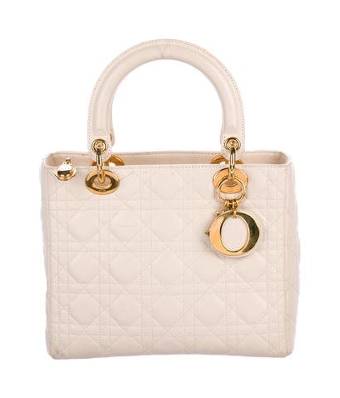 Christian Dior Small Lady Dior Bag gold Christian Dior Small Lady Dior Bag | The RealReal