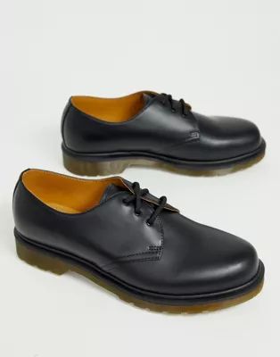 Dr Martens 1461 pw 3-eye shoes in black | ASOS (Global)