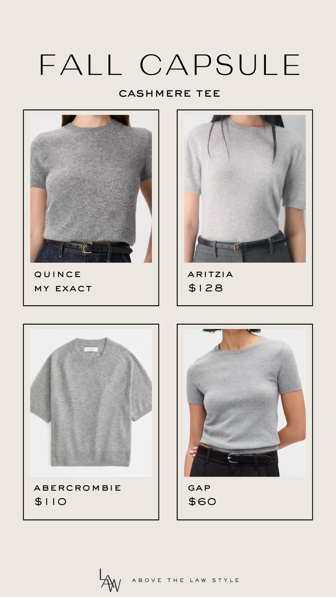 Fall Capsule: Cashmere Tee

#LTKFindsUnder100 #LTKStyleTip #LTKFindsUnder50