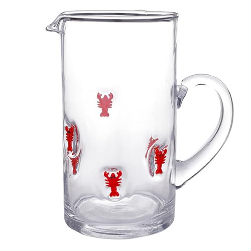 Santa Barbara Design Studio Icons Glassware Pitcher, 48 Ounces, Lobster | Amazon (US)
